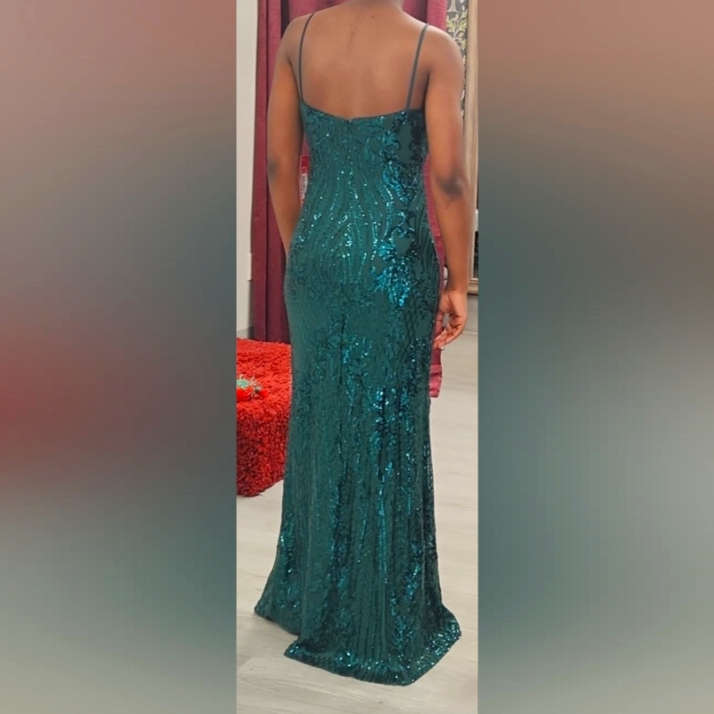 Betsy & Adam Sequin Dress